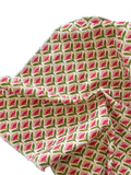 100% Cotton Pink Flowers Canvas Fabric