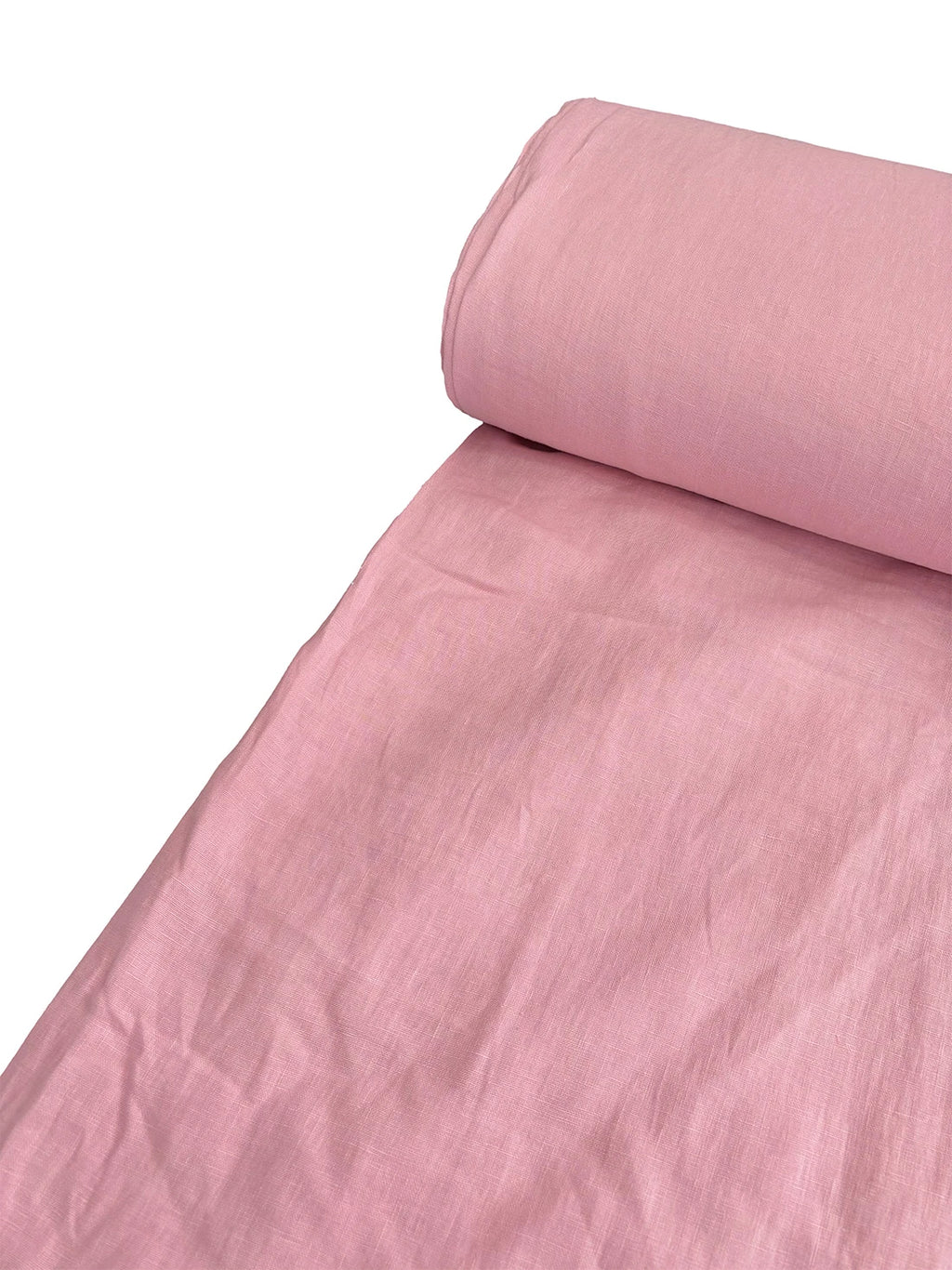 100% Linen Fabric Pink