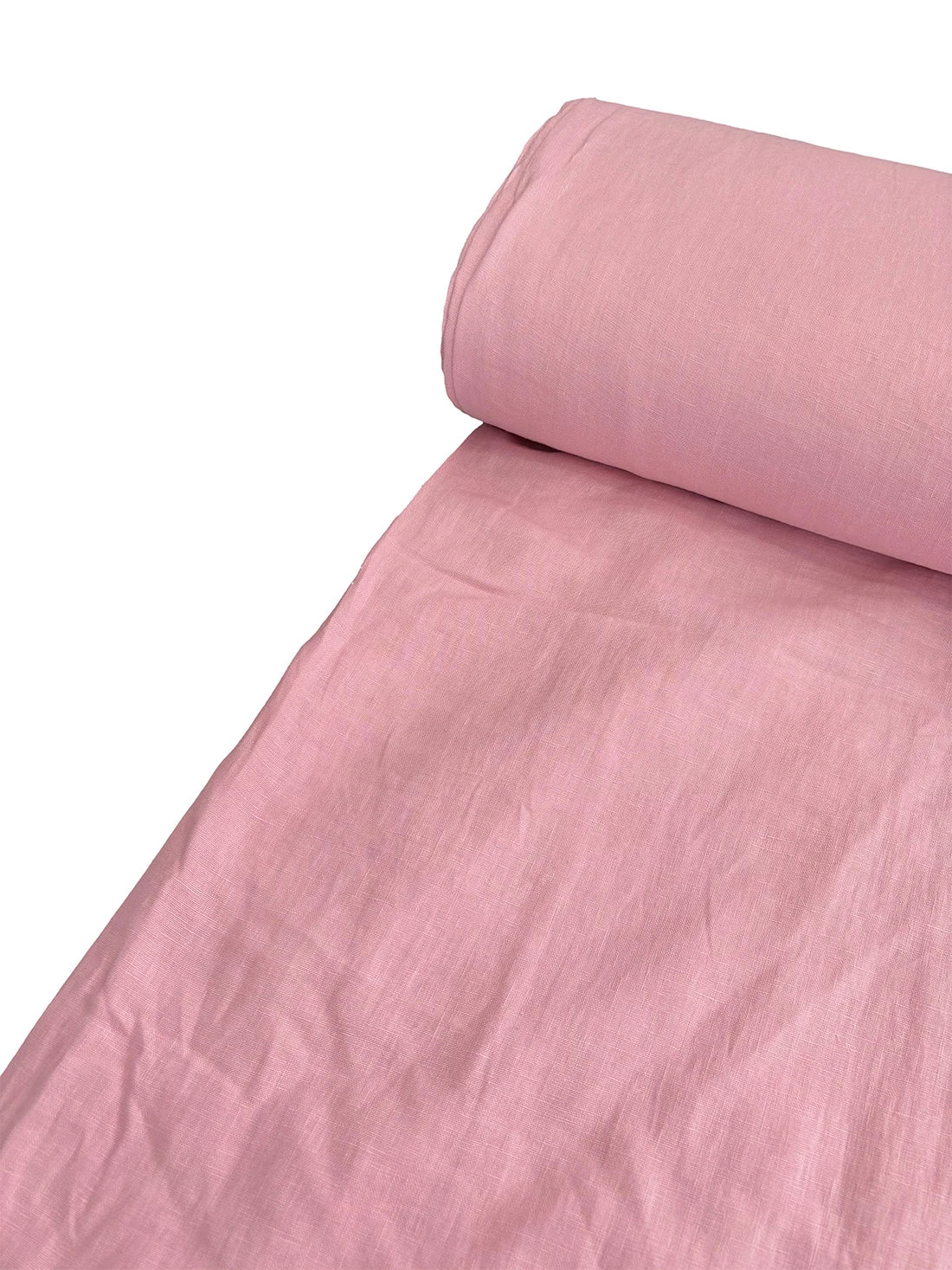 100% Linen Fabric Pink