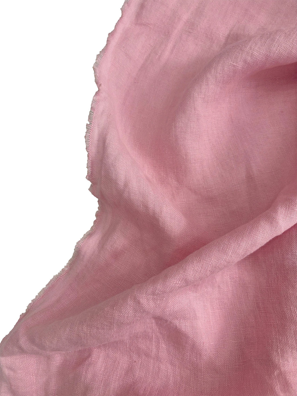 100% Linen Fabric Pink
