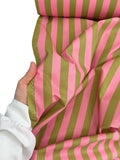 94" Wide 100% Cotton Poplin Fabric - Thin Retro Stripe