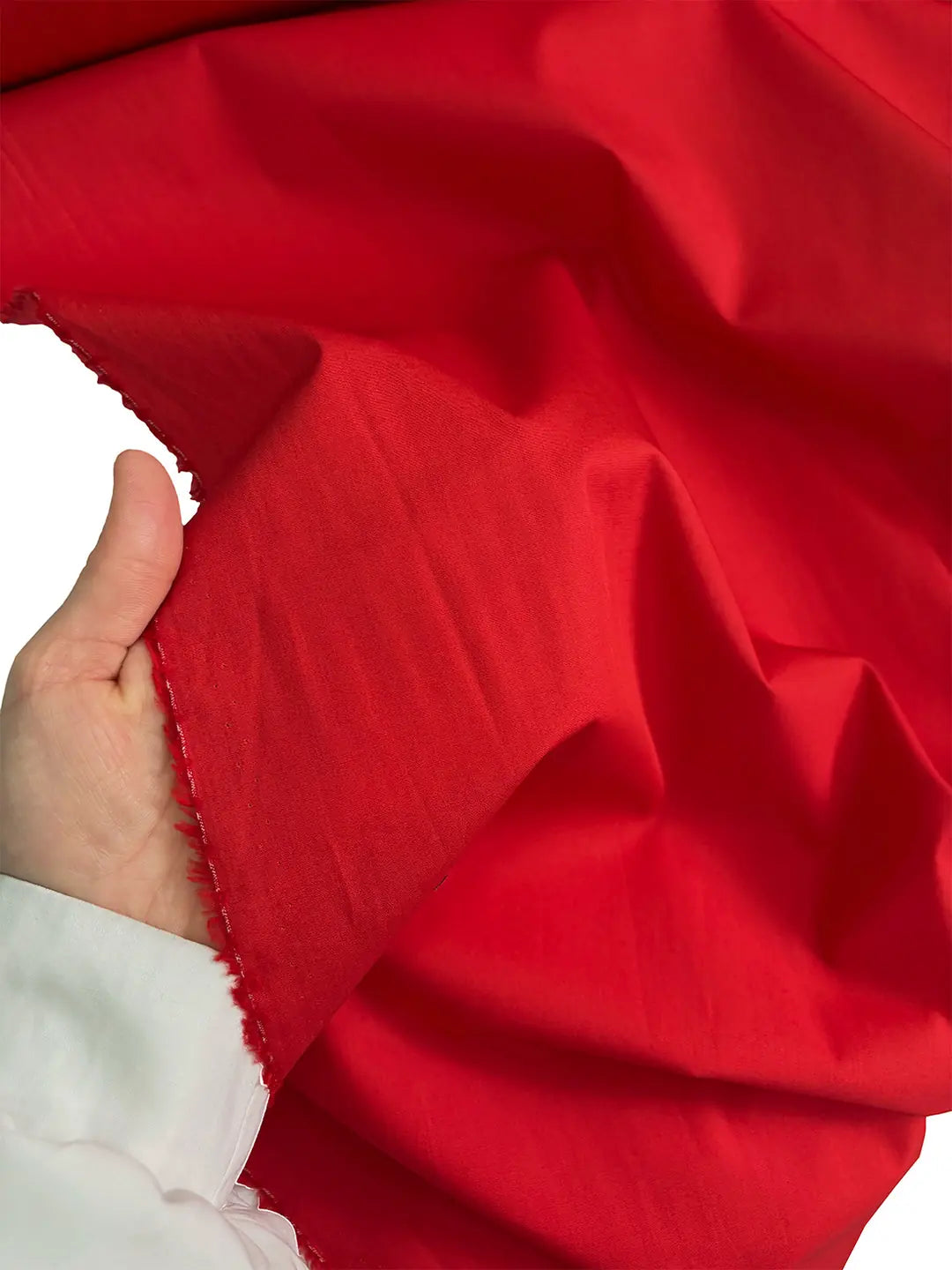 100% Cotton Poplin Fabric - Red
