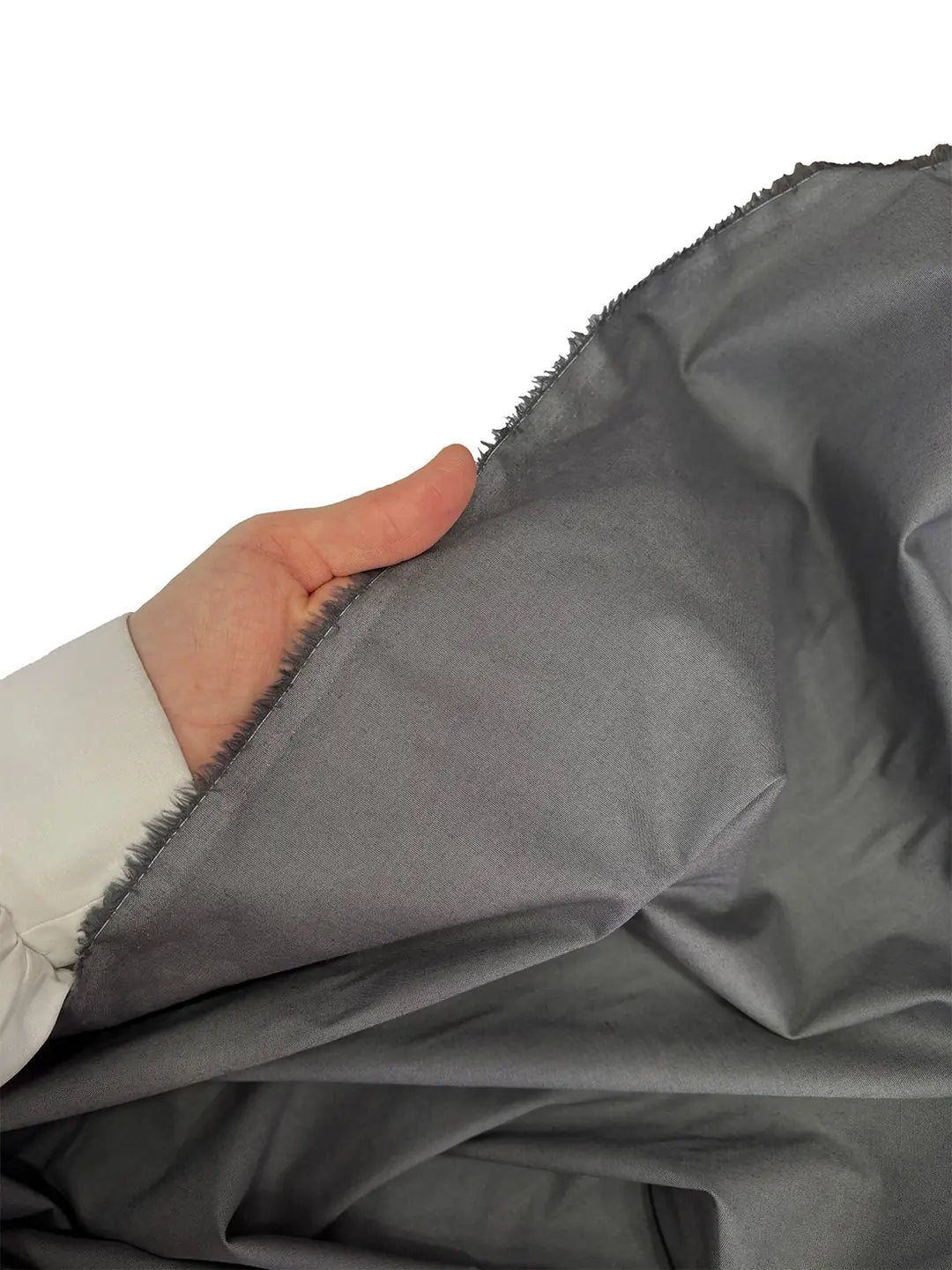 100% Cotton Poplin Fabric - Dark Grey