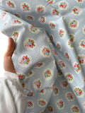 Duck Fabric - Polka Dot Floral