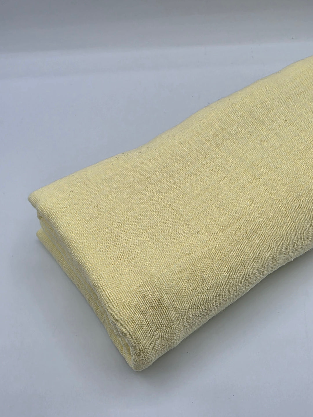 Double Gauze Muslin Fabric in Butter Yellow - 57" wide, sold by the yard