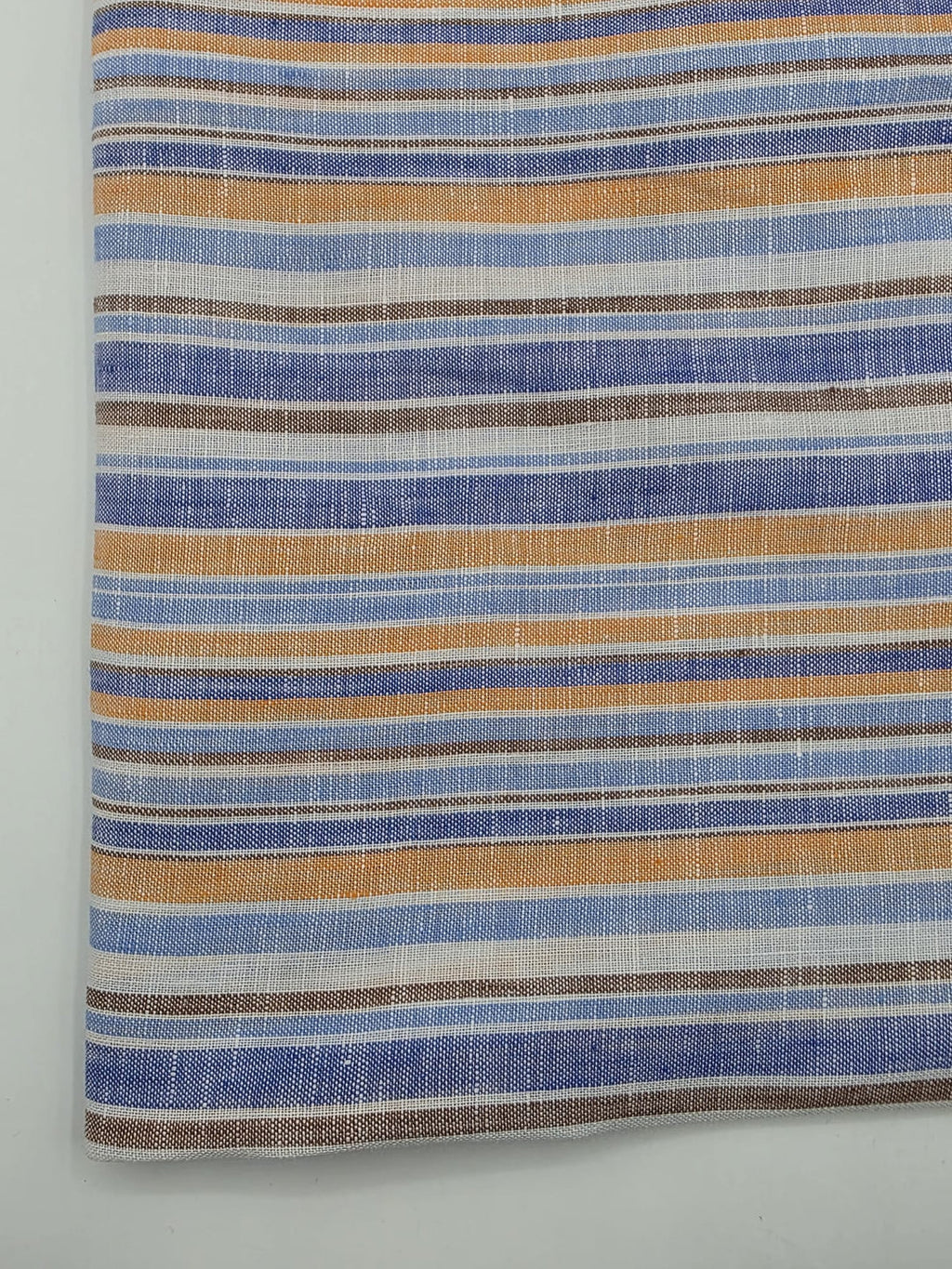 100% Linen Fabric in Multi Stripe - 57" wide, sold by the yard
