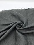 100% Linen Fabric in Dark Khaki - 57" wide, sold by the yard