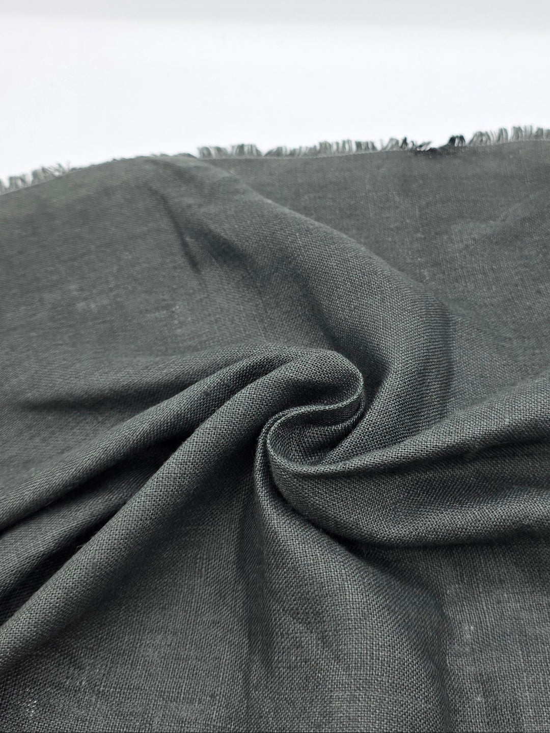 100% Linen Fabric in Dark Khaki - 57" wide, sold by the yard