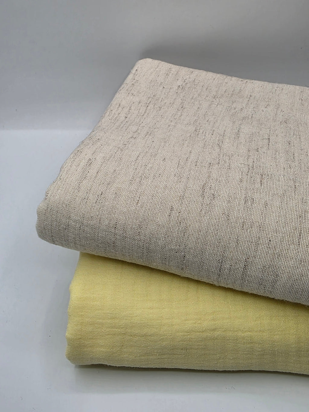 Double Gauze Muslin Fabric in Butter Yellow - 57" wide, sold by the yard