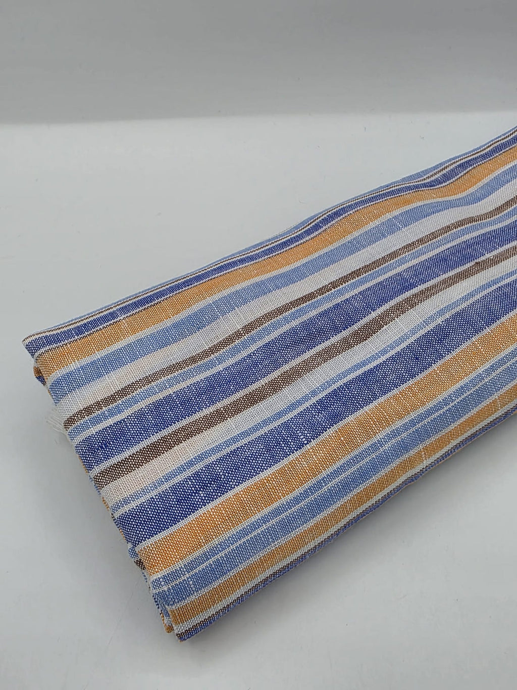 100% Linen Fabric in Multi Stripe - 57" wide, sold by the yard