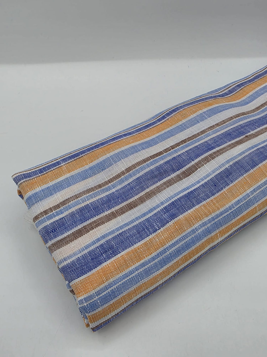 100% Linen Fabric in Multi Stripe - 57" wide, sold by the yard