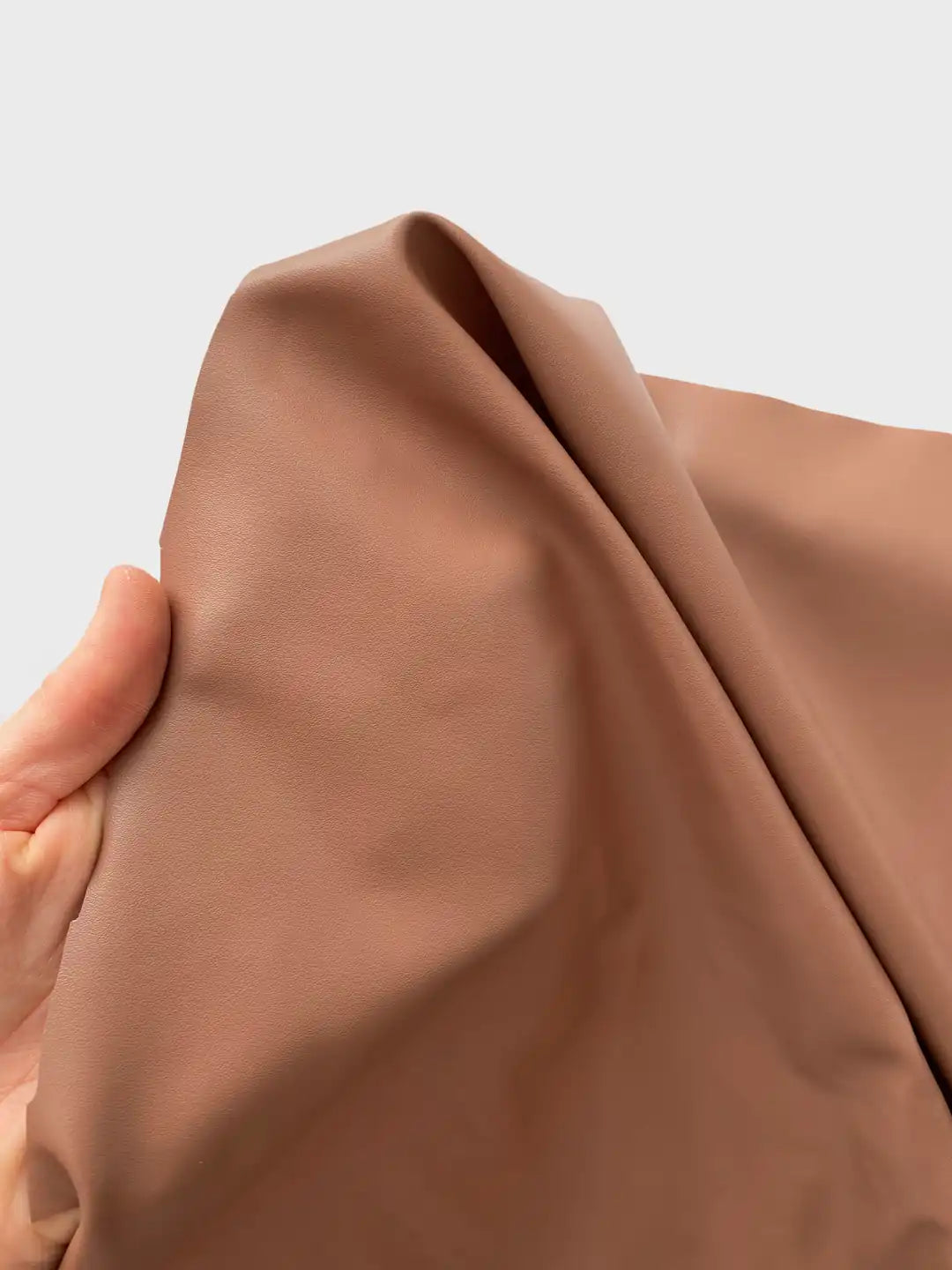 Brushed Zara Faux Leather Fabric - Powder