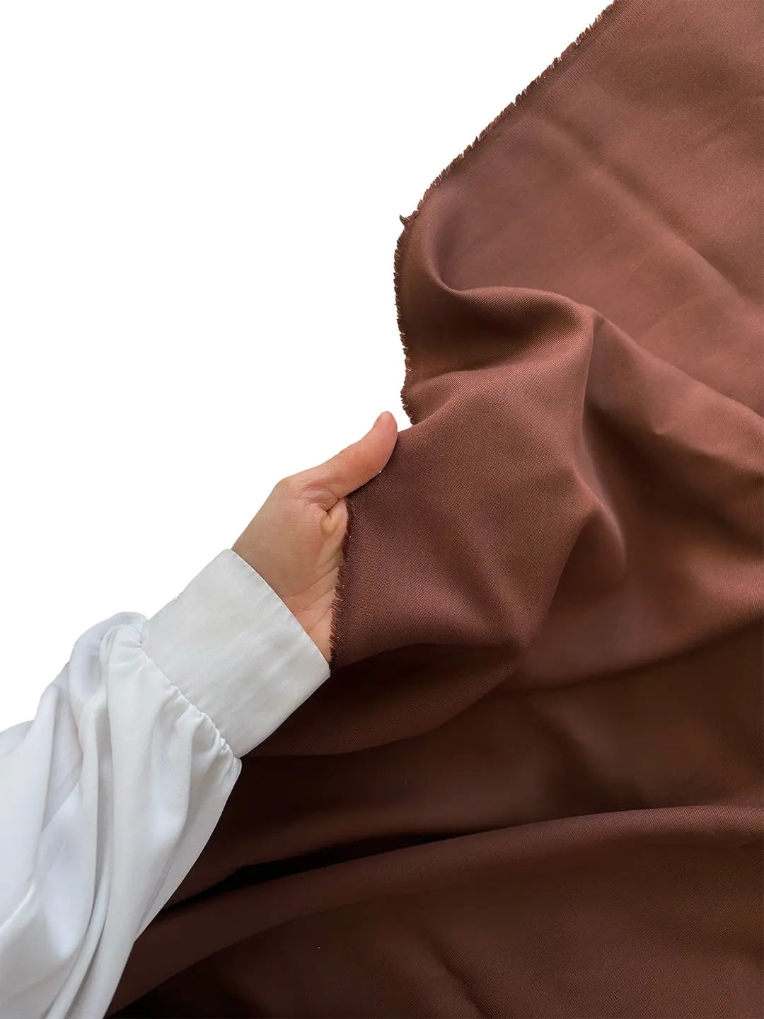 100% Tencel Fabric Regular Weave - Coffee