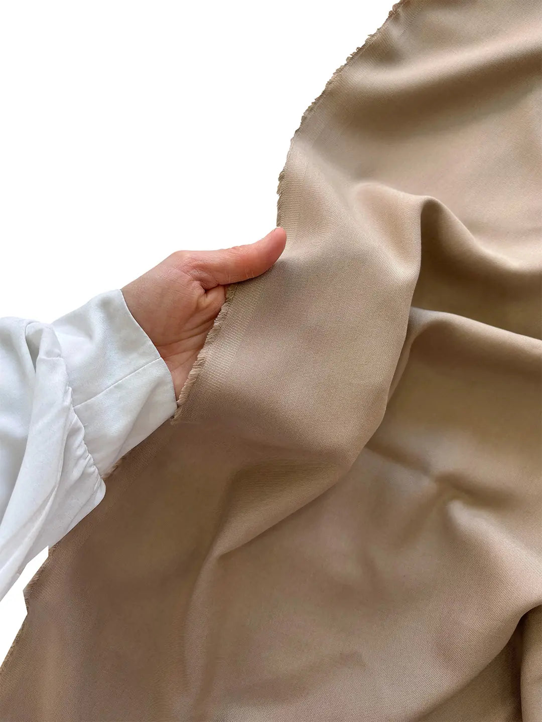 100% Tencel Fabric Regular Weave - Mink
