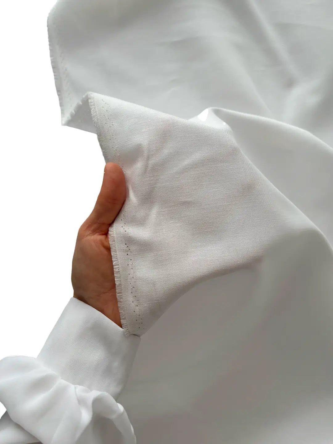Tencel-Linen Blend Fabric - White