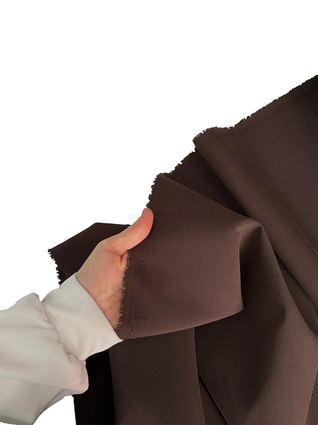 Trench Coat Fabric Bitter Brown detail