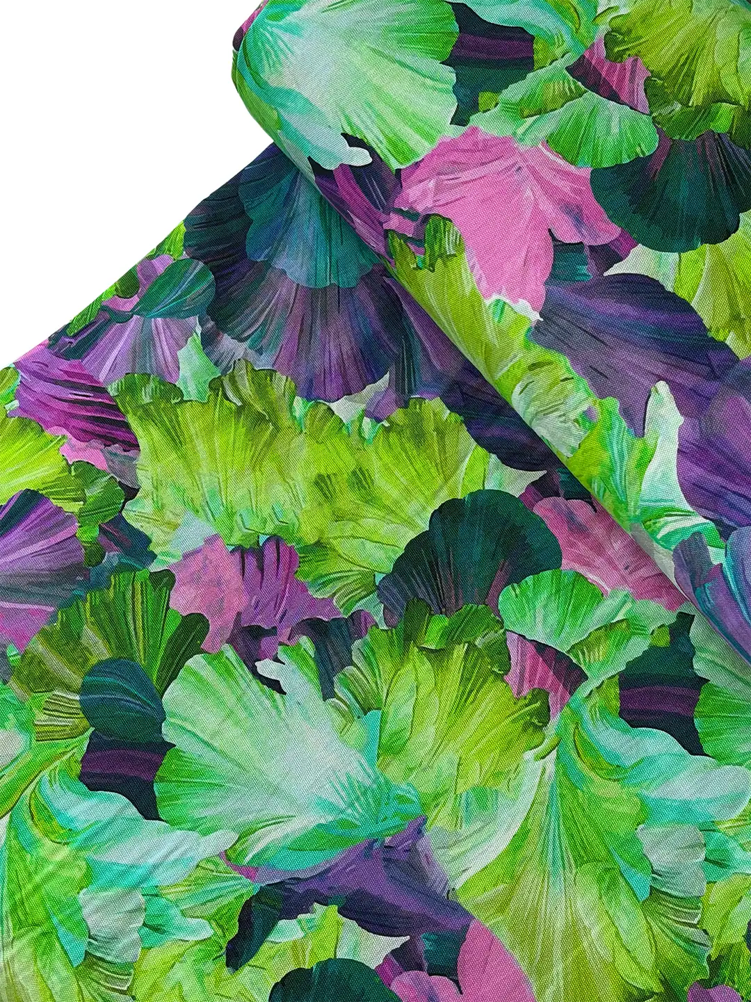 100% Cotton Tropical Leaf Print Canvas Fabric
