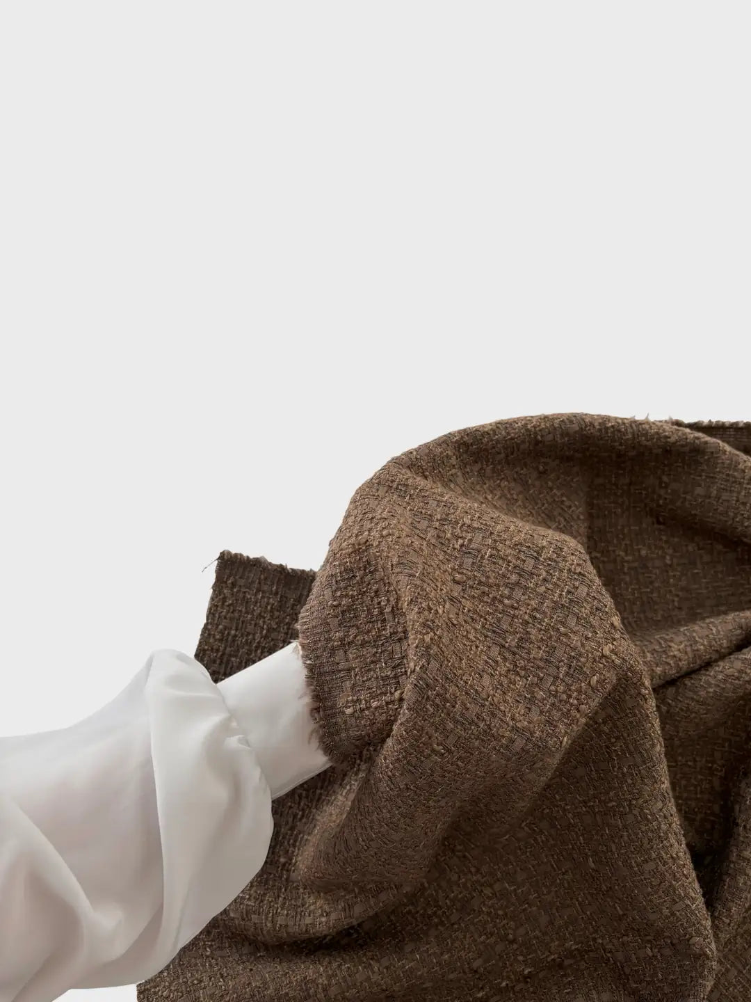 Premium Boucle Chanel Tweed Fabric - Mink/Blue