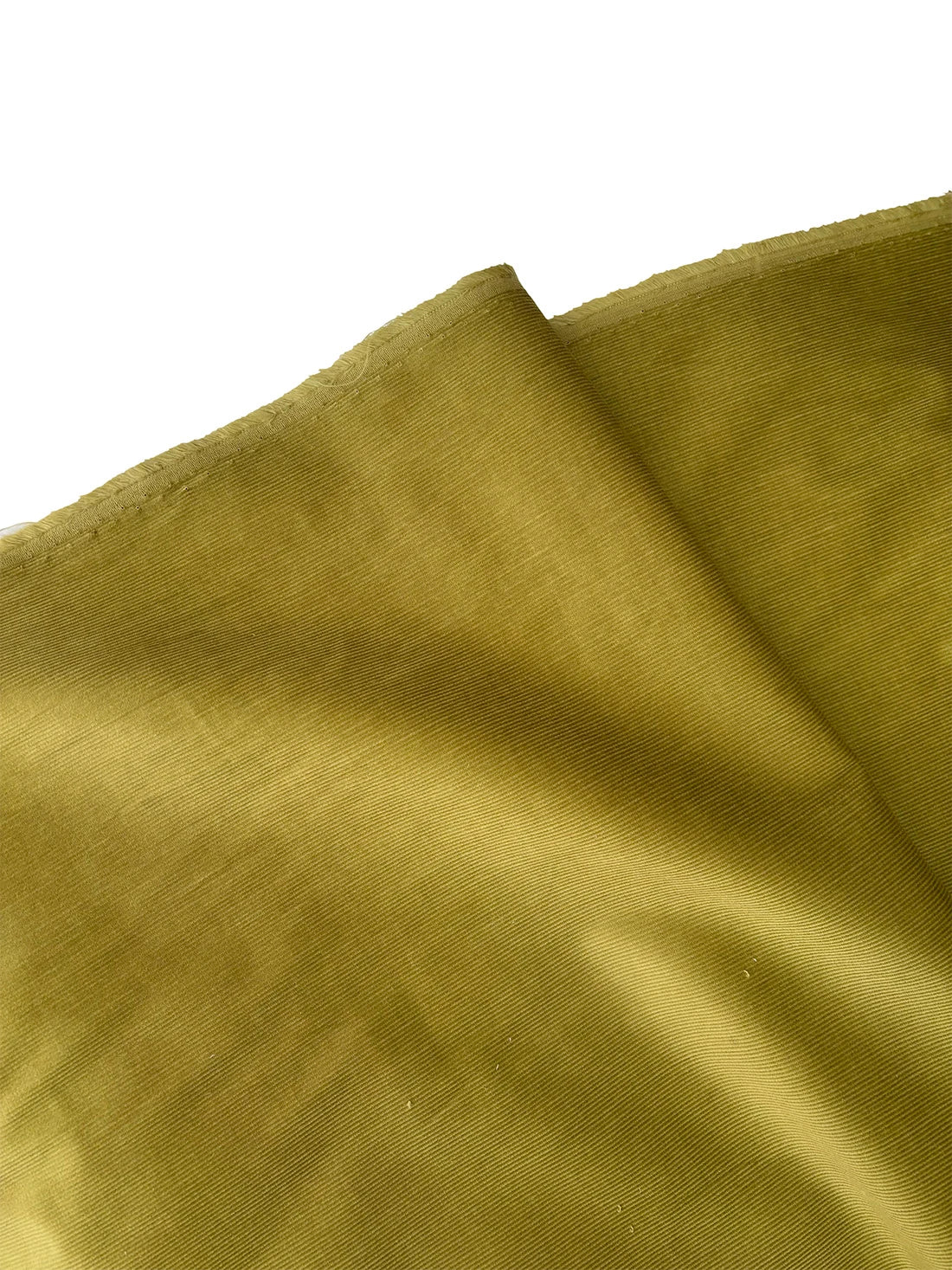 Cotton - Lycra Ribbed Corduroy Fabric Olive Green