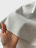 Brushed Zara Faux Leather Fabric - White